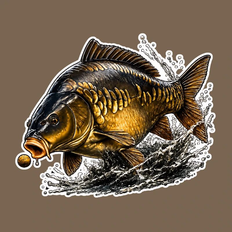 Spiegelkarpfenfisch-Design