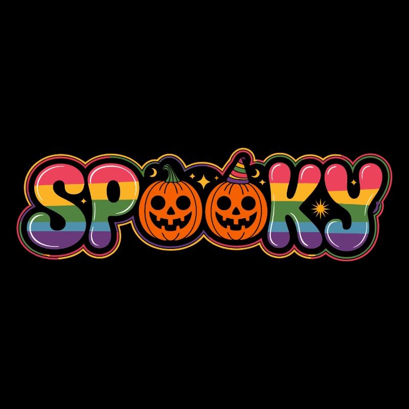 Rainbow Spooky Halloween