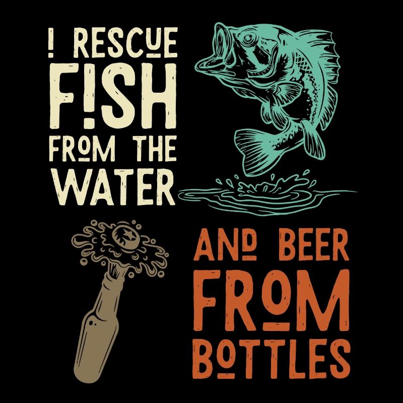 Citation drôle de bière de pêche – Rescue Fish