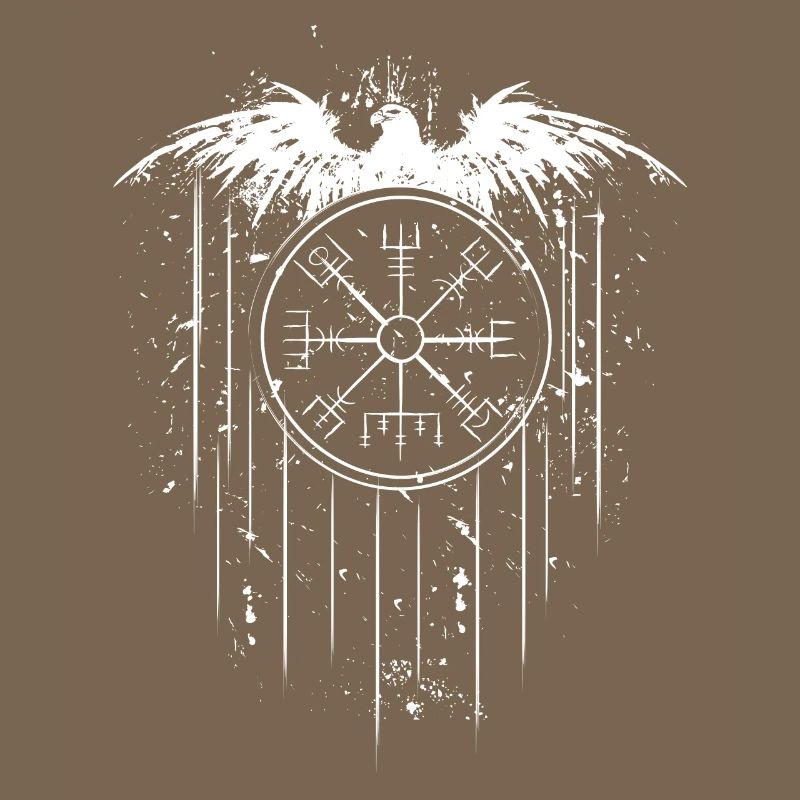 Vegvisir Runic Compass - Eagle Celts Vikings
