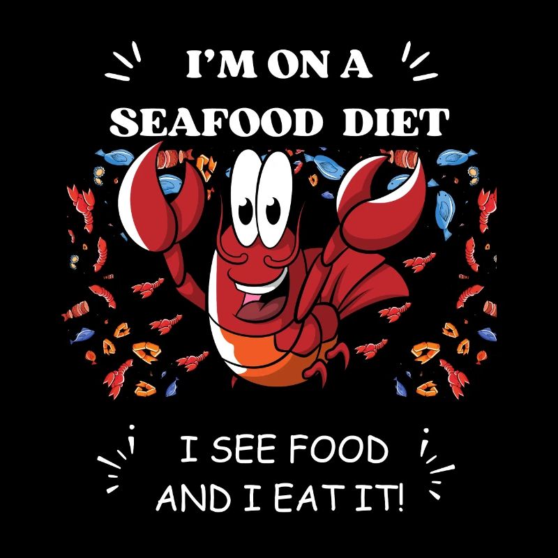 I'm on a seafood diet - Funny Tee