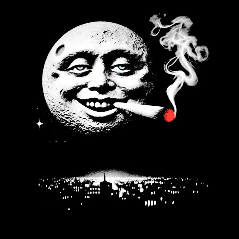 Moonlit Mischief with Smiling Face