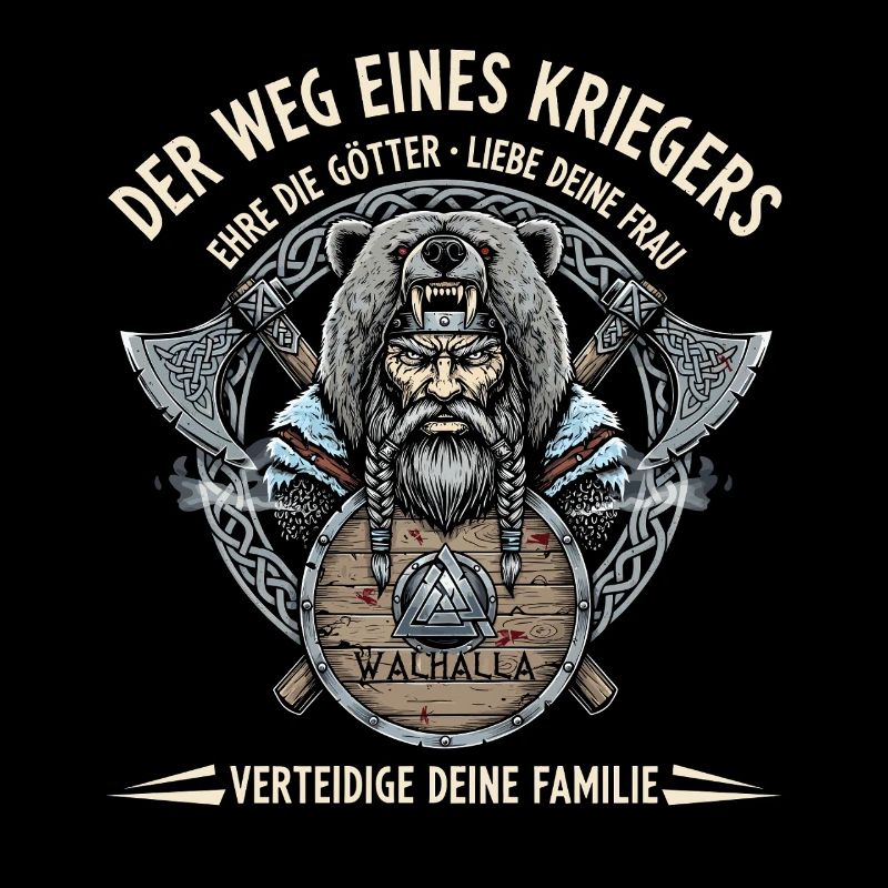 Wikinger Krieger Spruch "Der Weg eines Kriegers"