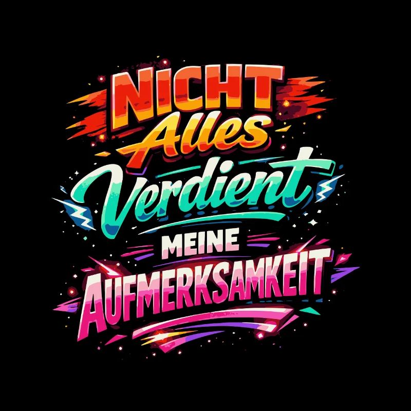 Aufmerksamkeit cooler Spruch