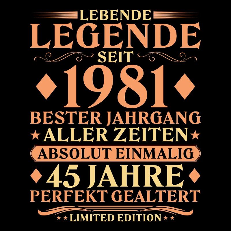 1981 Millésime Absolument Unique 45ème Anniversaire