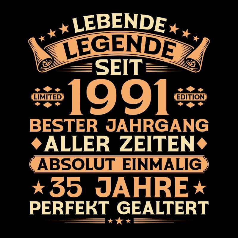 35th Birthday 1991 Vintage Legend Gift
