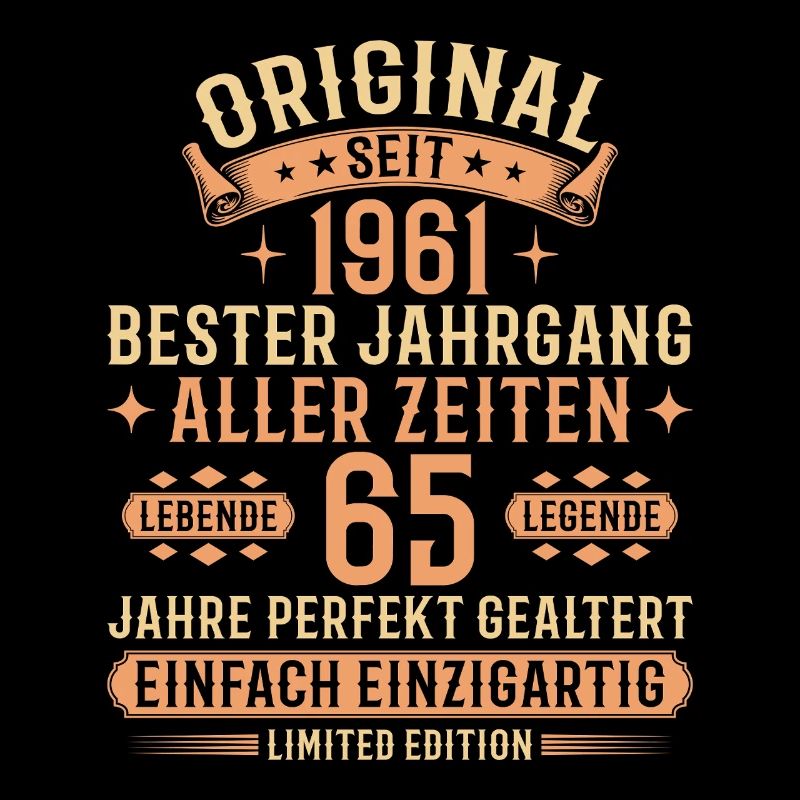 65th Birthday 1961 Vintage Legend Gift