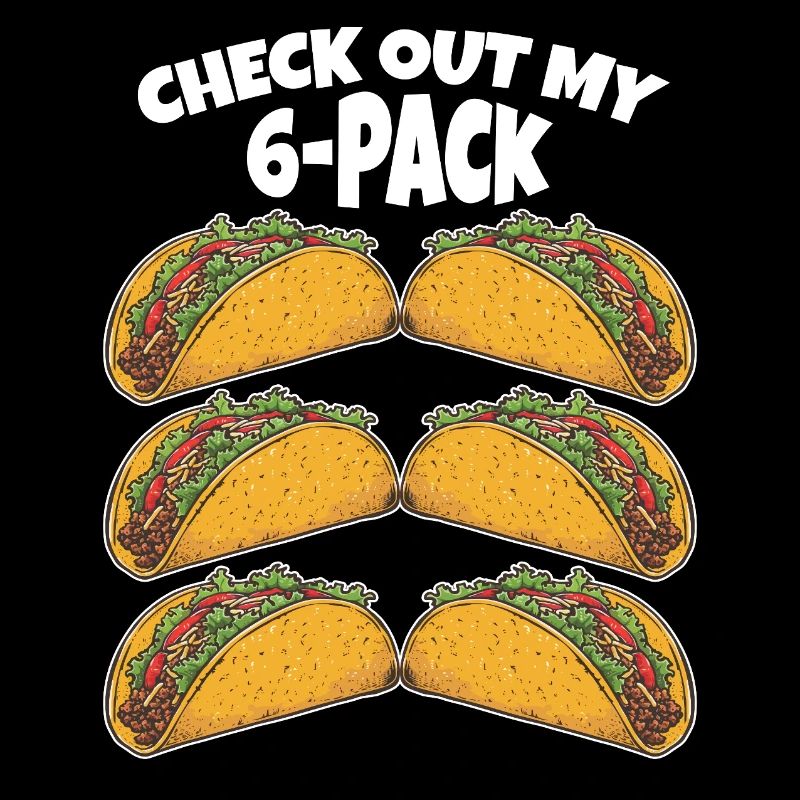 Pack de 6 tacos avec un dicton amusant
