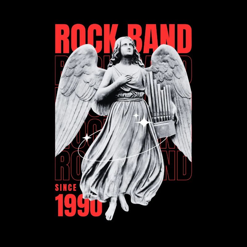 Engelrock 1990 Retro Poster