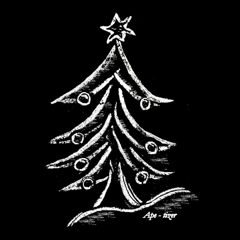 Silhouette d’arbre de Noël avec étoile