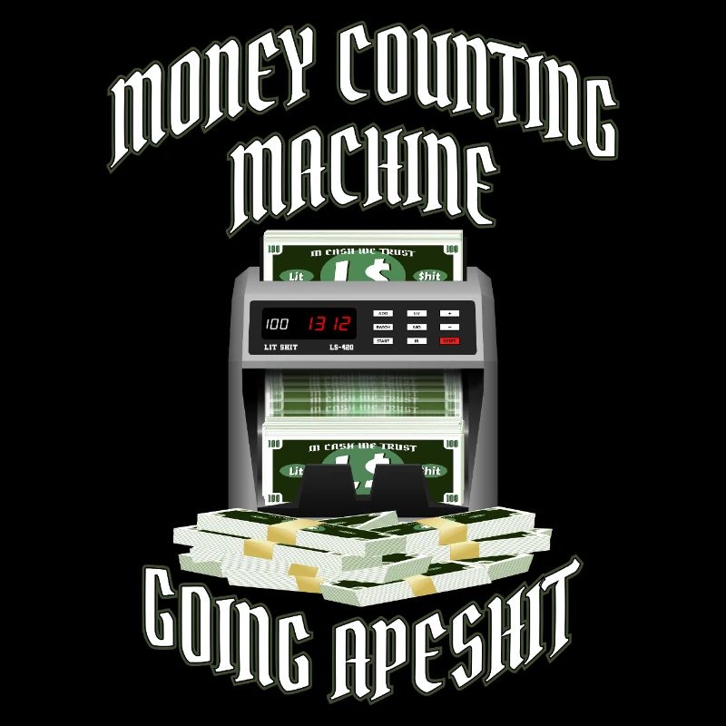 Money Counting Machine Going Apeshit