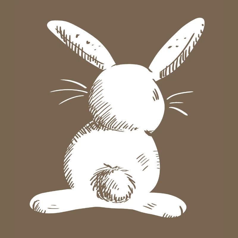 White long eared hare comic