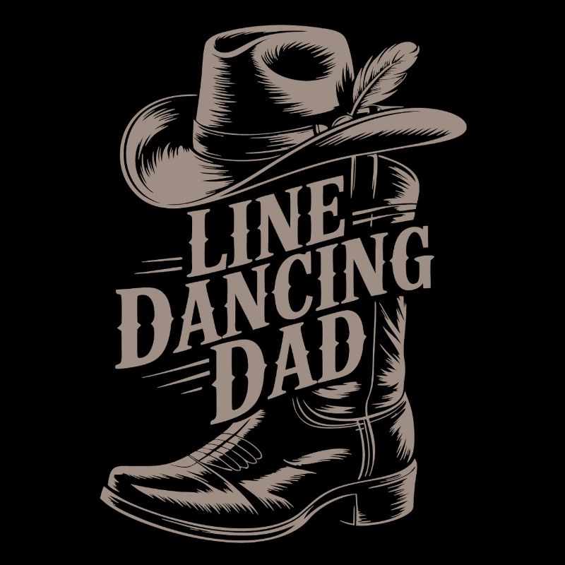Cowboy Hat Design Line Dance Dads