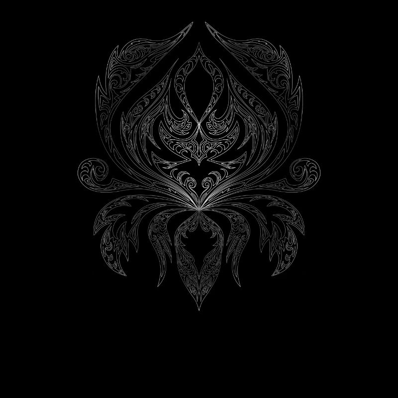 Silver Filigree Ornament Pattern