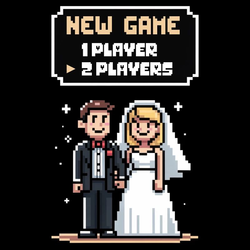 Der Tag nach der Hochzeit Ehemann und Ehefrau Humorspieler