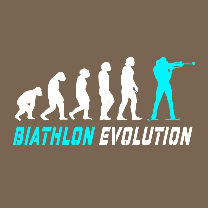 Evolution biathlon design / gift idea