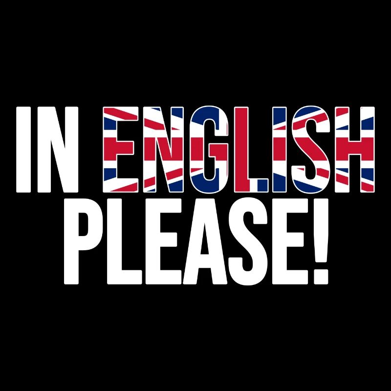 en anglais s'il vous plaît (blanc)