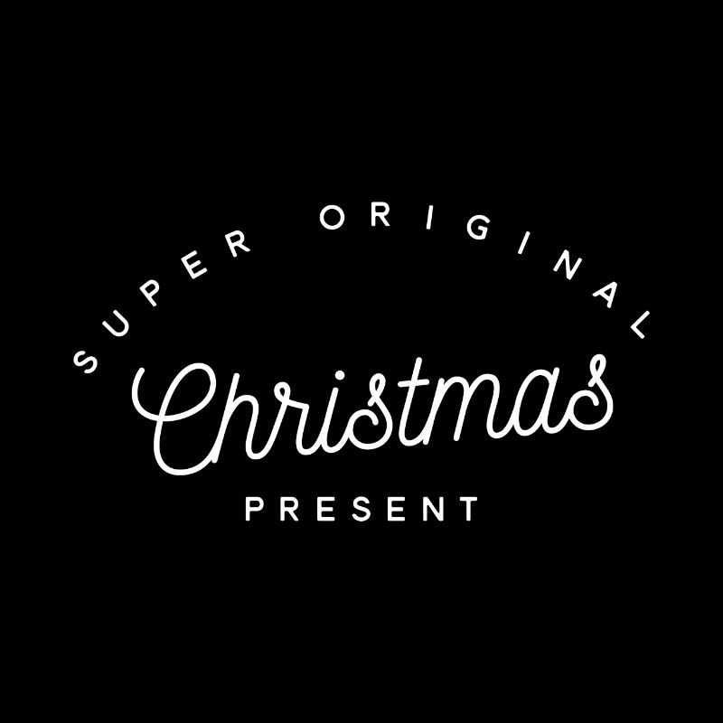 Super originelles Weihnachtsgeschenk | Minimalistischer Text
