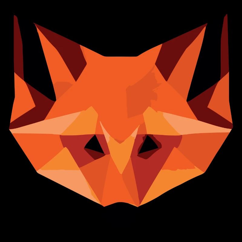 Geometric Fox Head | Modern Low Poly Animal 