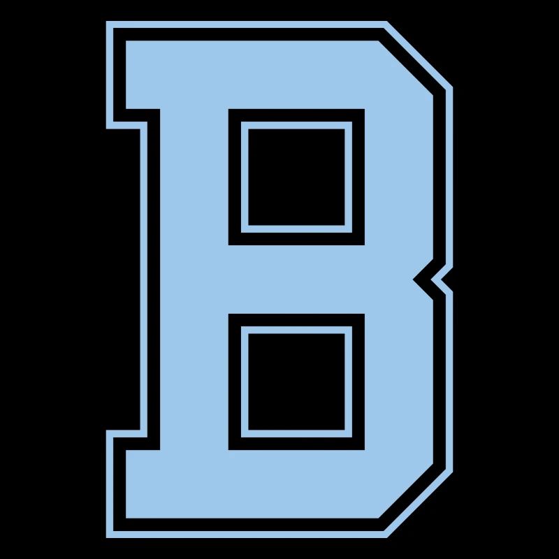 Monogram Bleu Clair Varsity College Initial B