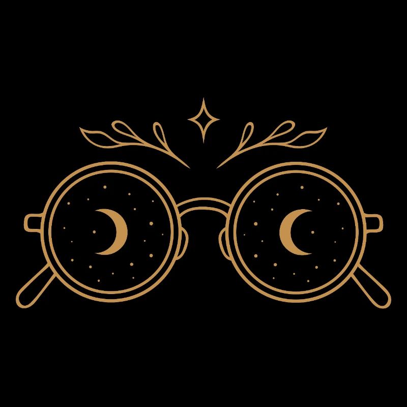 Witchy Glasses with Moons - Midsummer Magic
