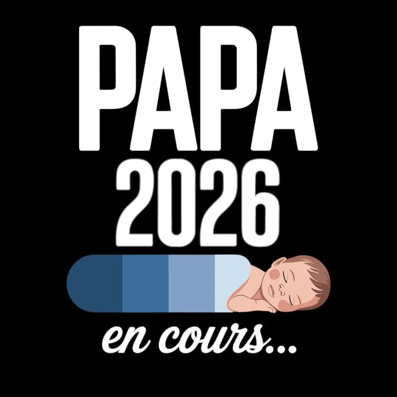 Design Naissance Papa 2026 en Cours