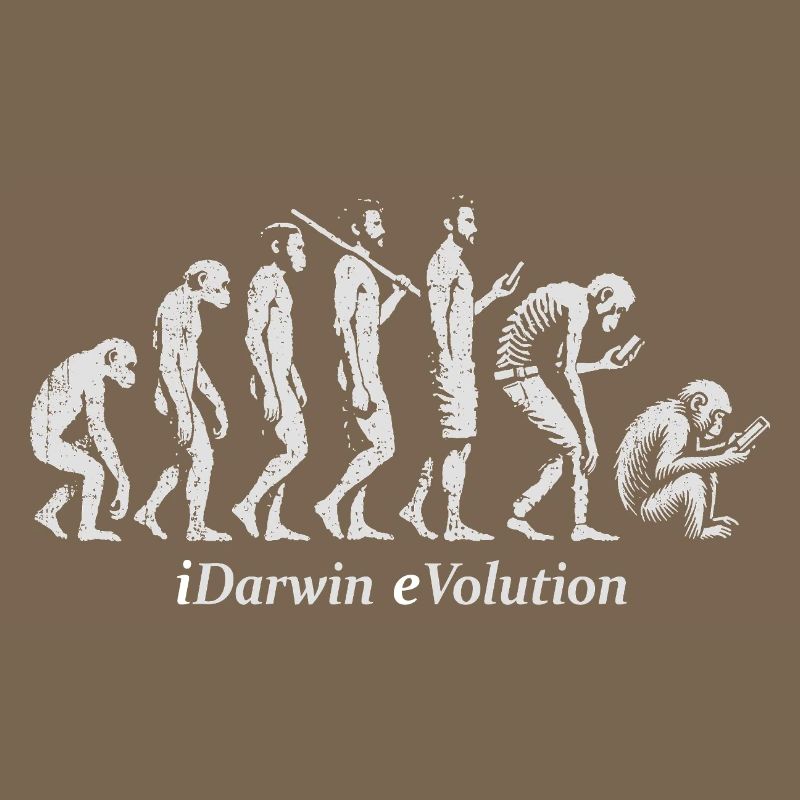 Die Evolution des Silhouettendesigns der Menschheit