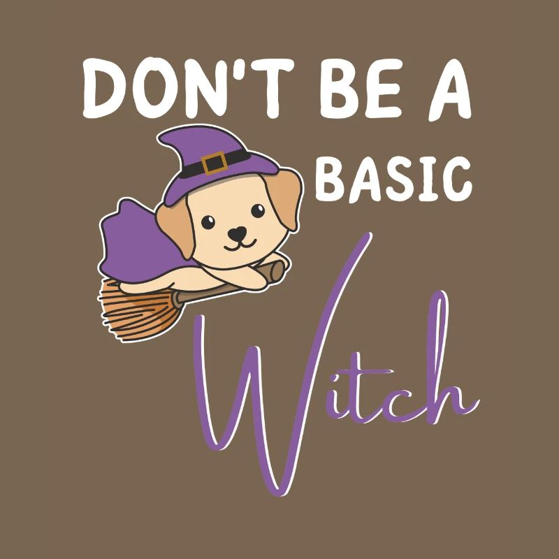 Labrador Halloween Hexen don't be a basic witch