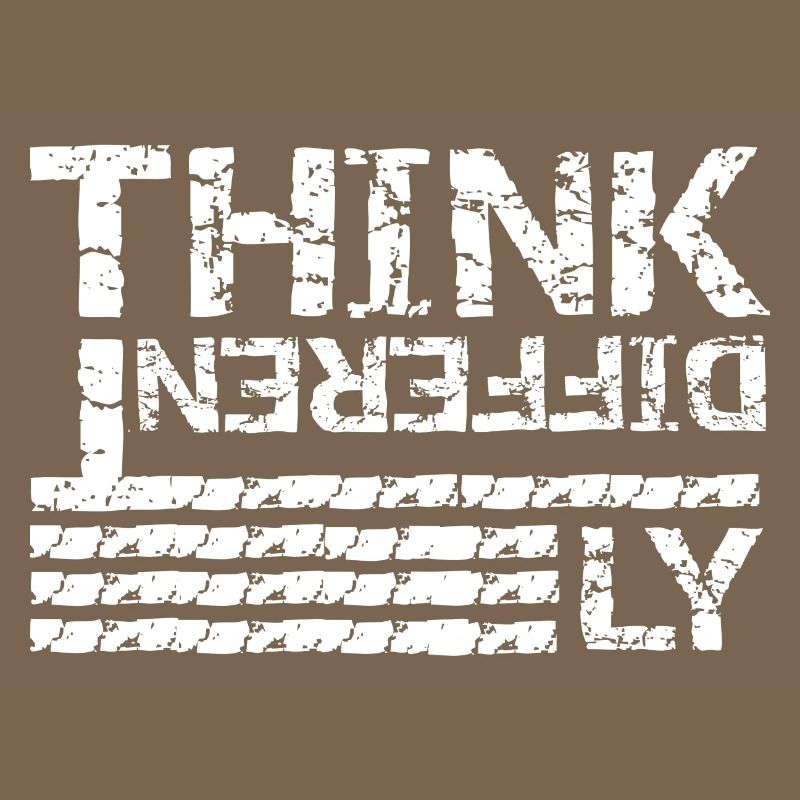 Penser différemment – Conception de typographie grunge