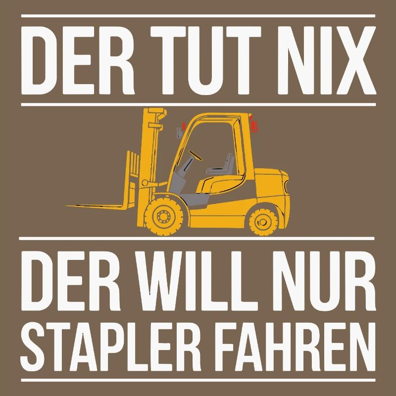 He doesn't do anything, he just wants to drive a forklift