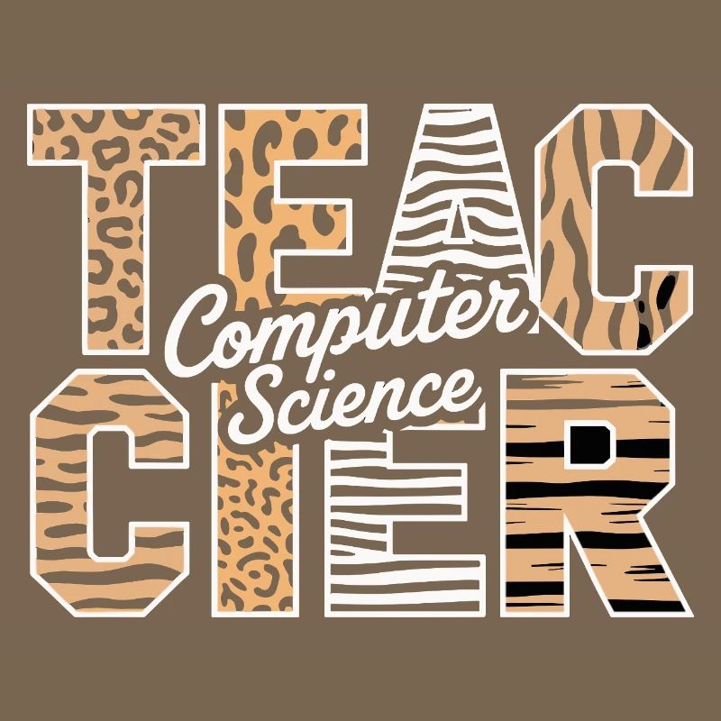Professeur d’informatique Animal Pattern Style