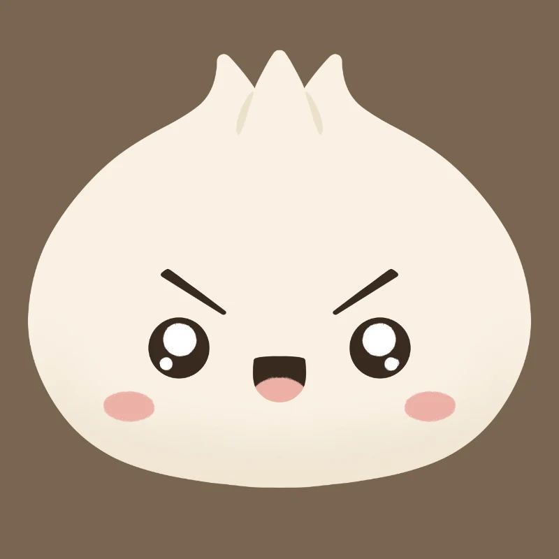 Grumpy Dumpling Cute Mascot