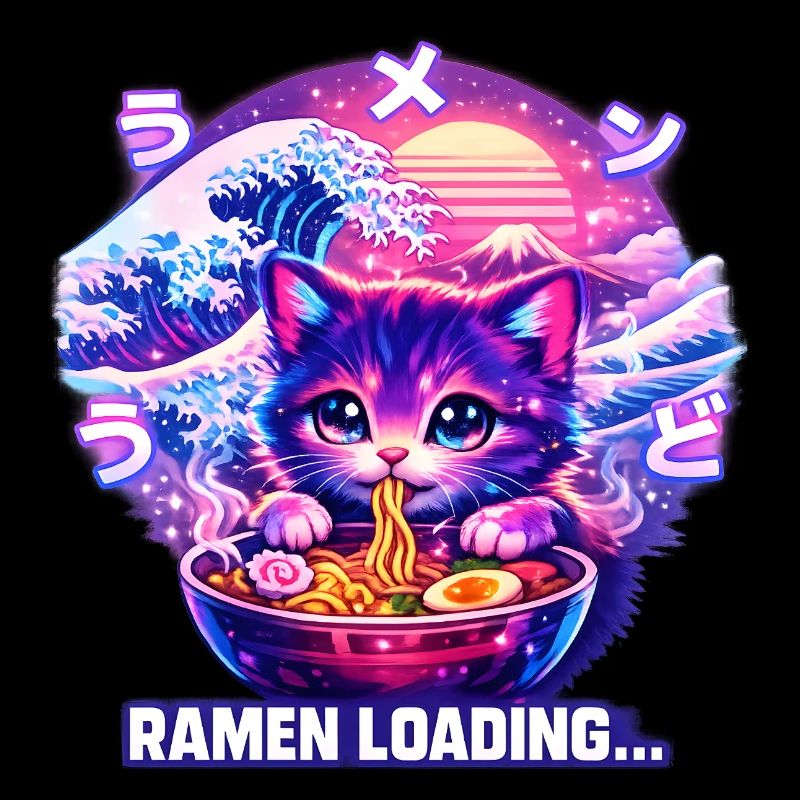 Ramen Cat Cyber Gaming