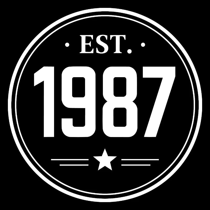 EST. 1987 – Classic Vintage Logo