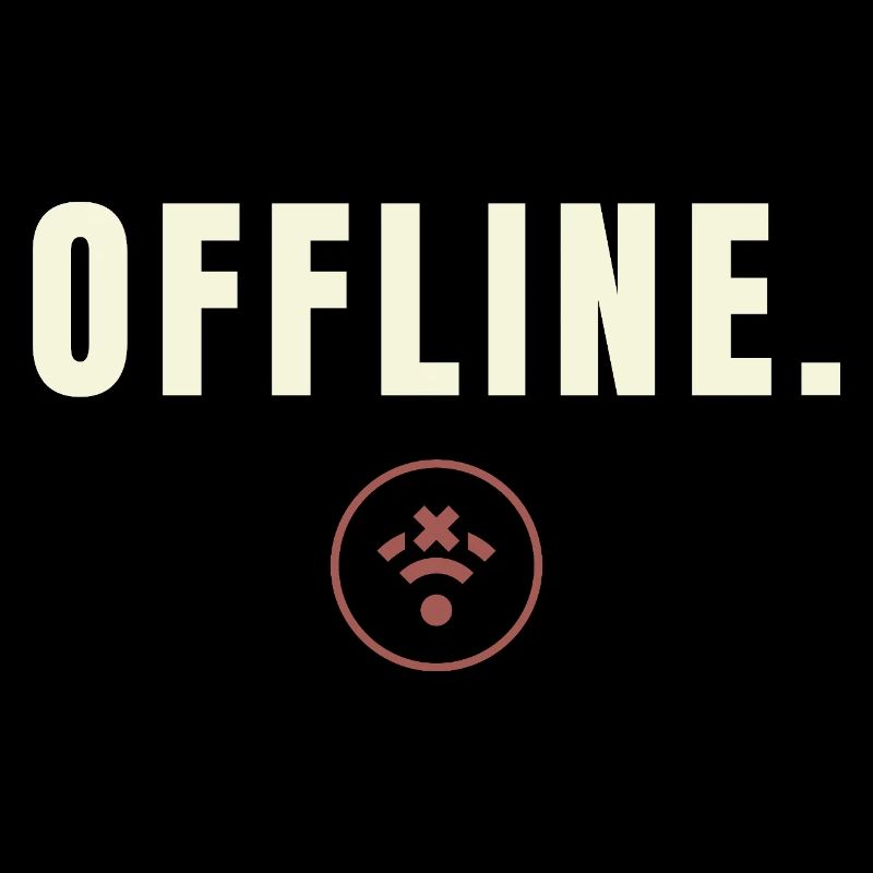 OFFLINE. Minimalist Digital Detox Success Design