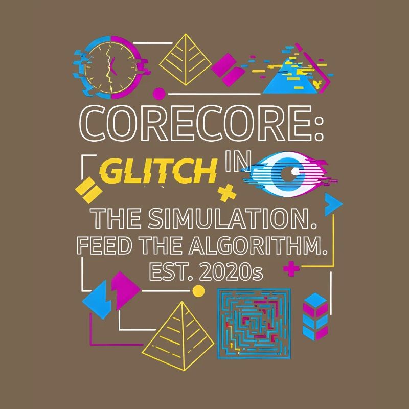 Corecore Glitch Simulation Algorithm Collage