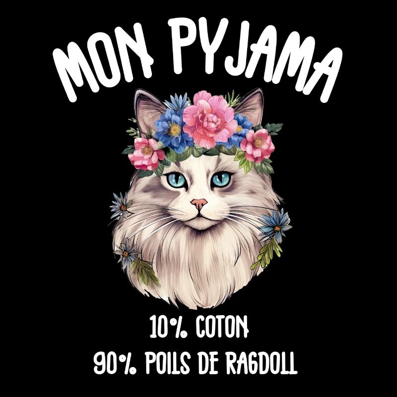 Pyjama Poils de Chat Ragdoll Humour