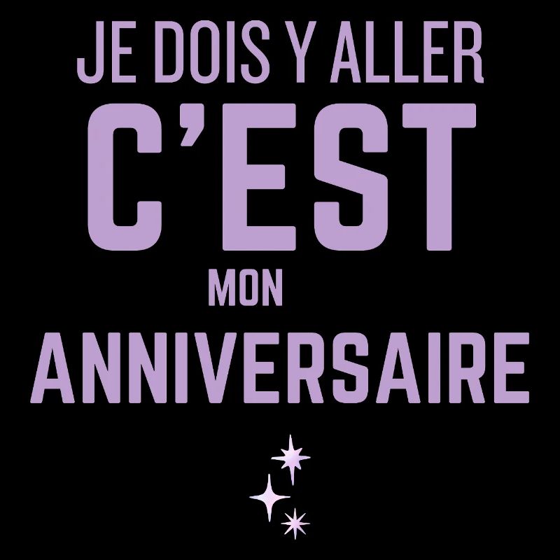 C’est mon anniversaire en violet