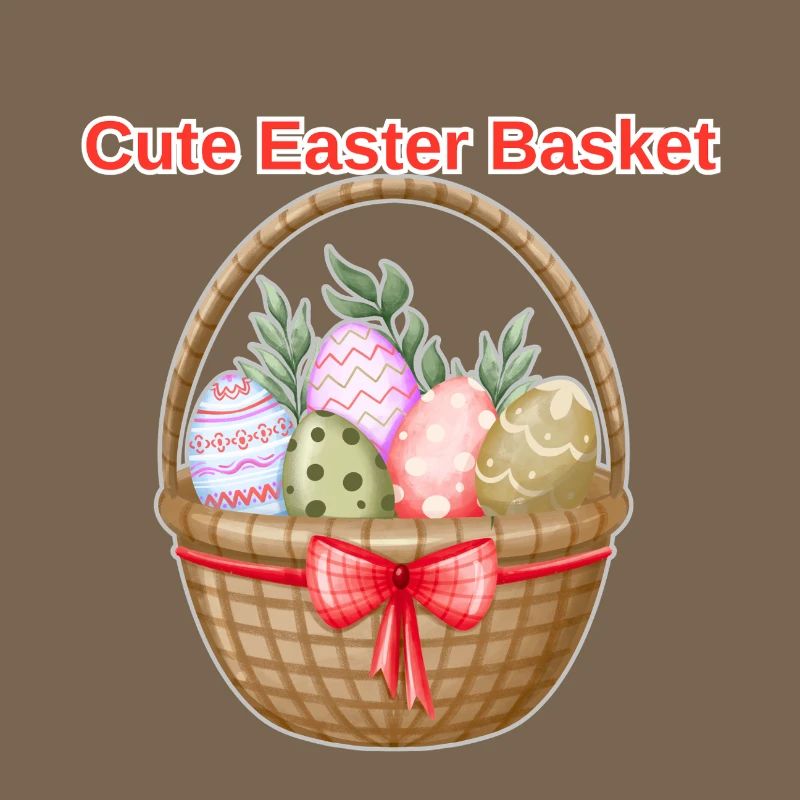 Cute Easter Basket Shirt – Easter Eggs Tee