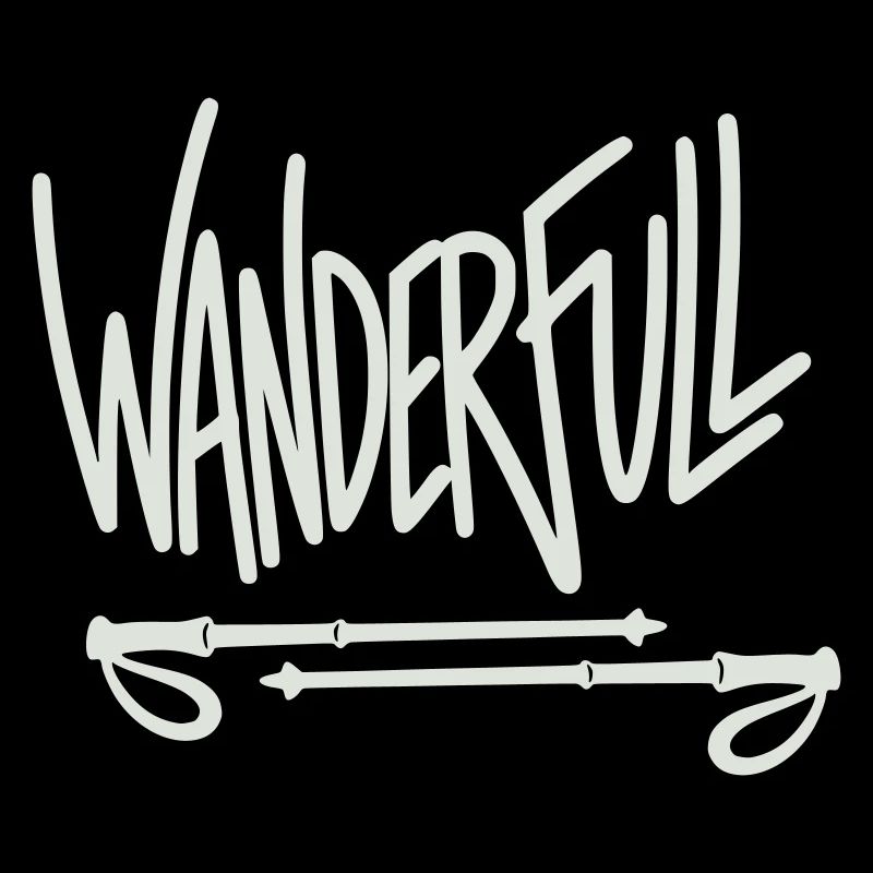 Wanderfull - Jeu de mots avec bâtons de randonnée