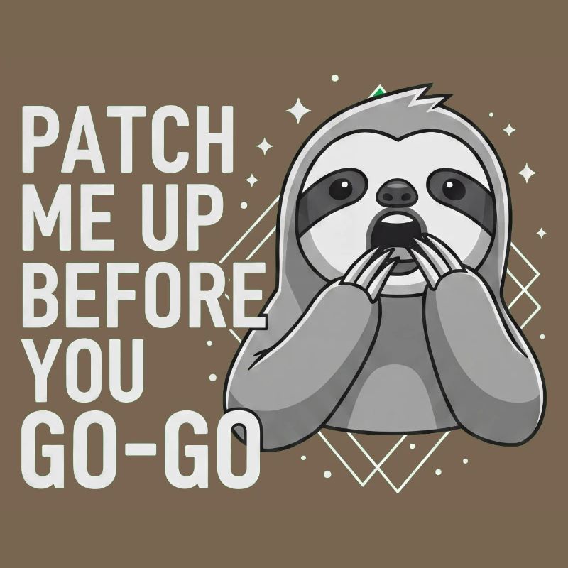 Patch Me Up Cyber Security Sloth