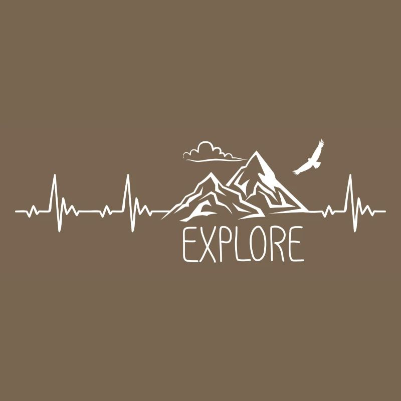 Explore Mountain Mountain Heartbeat Frequency Pulse ECG