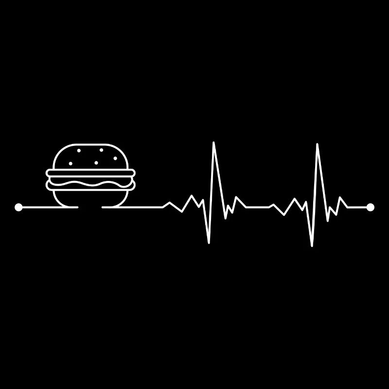 Illustration de lignes Burger Pulse