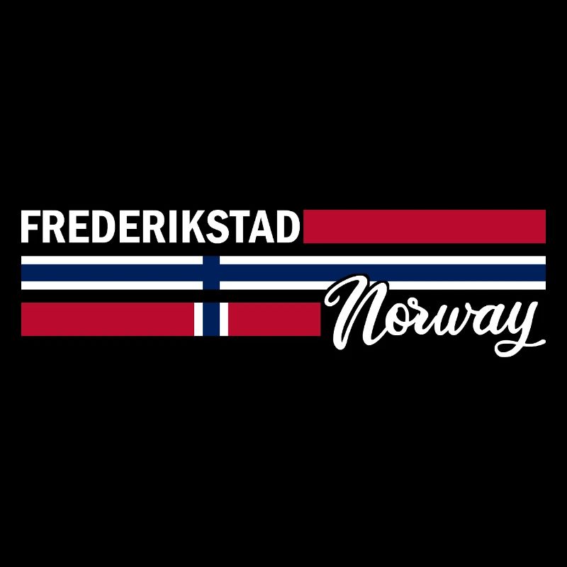 Fredrikstad - Drapeau de la Norvège - Norge - Norwegen