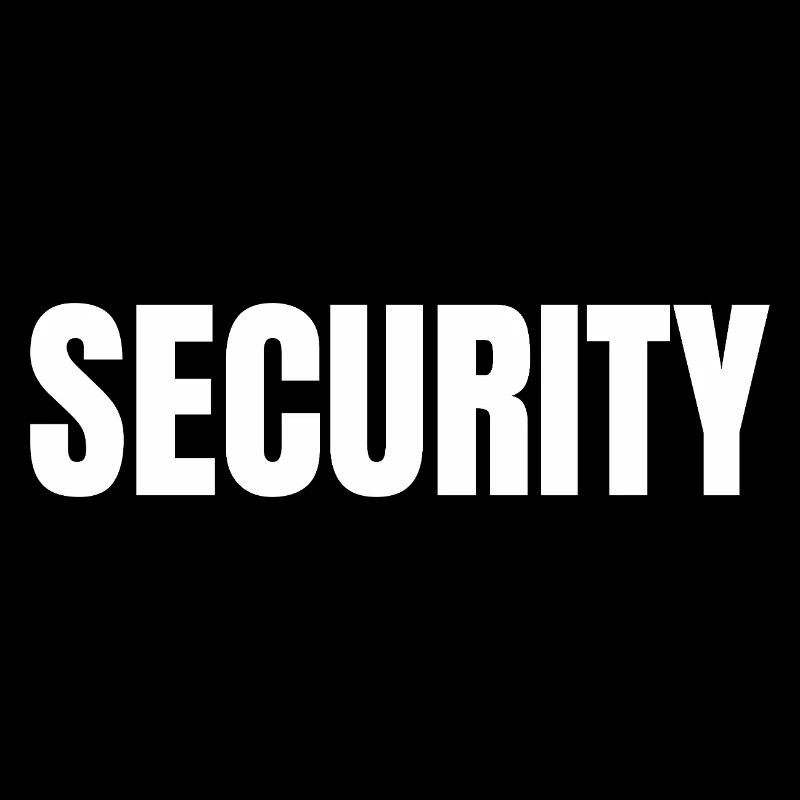 Security Aufdruck Präsenz bei Konzerten und Party