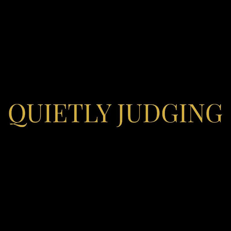 Quietly Judging | Minimalist Sarcastic Observation