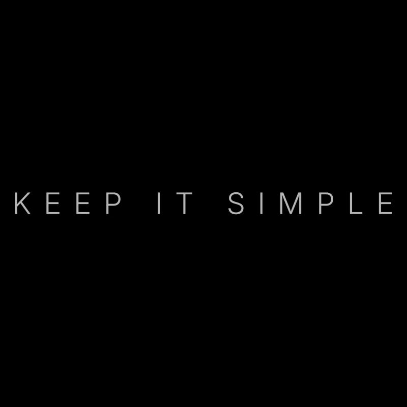 KEEP IT SIMPLE – Minimalist Quote T-Shirt | Clean 