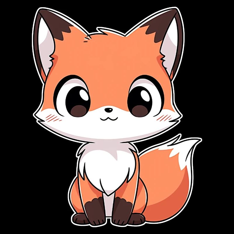 Fox Forest Animaux Amour Comic Nature Animal Enfant Bébé