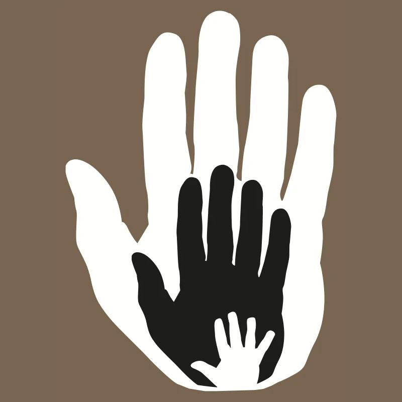 Bébé main dans la main dans la main