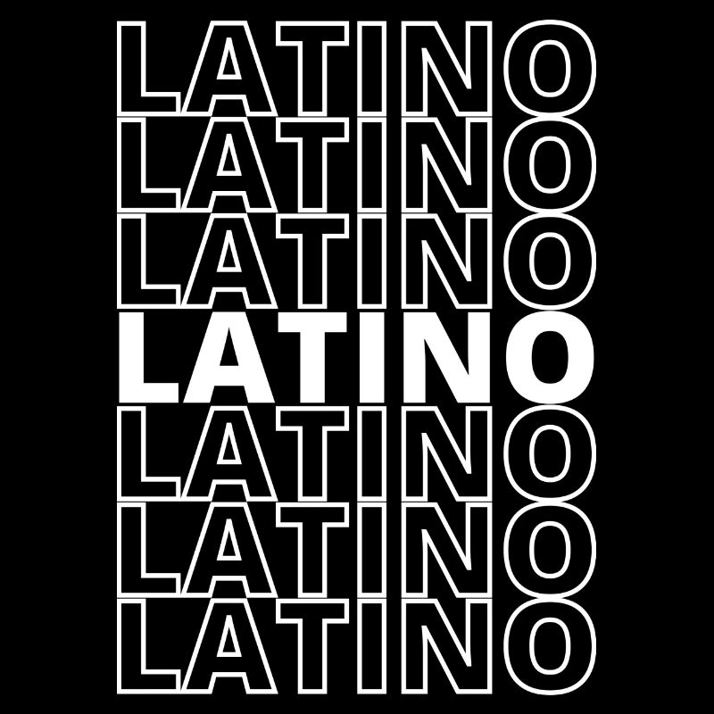 Typographie latine en noir et blanc audacieuse